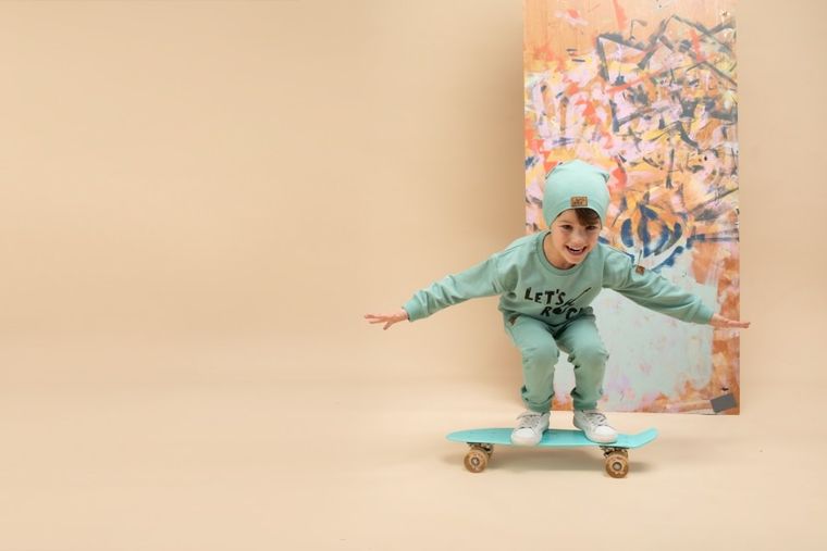 Spodnie dresowe chłopięce, zielone, Pinokio