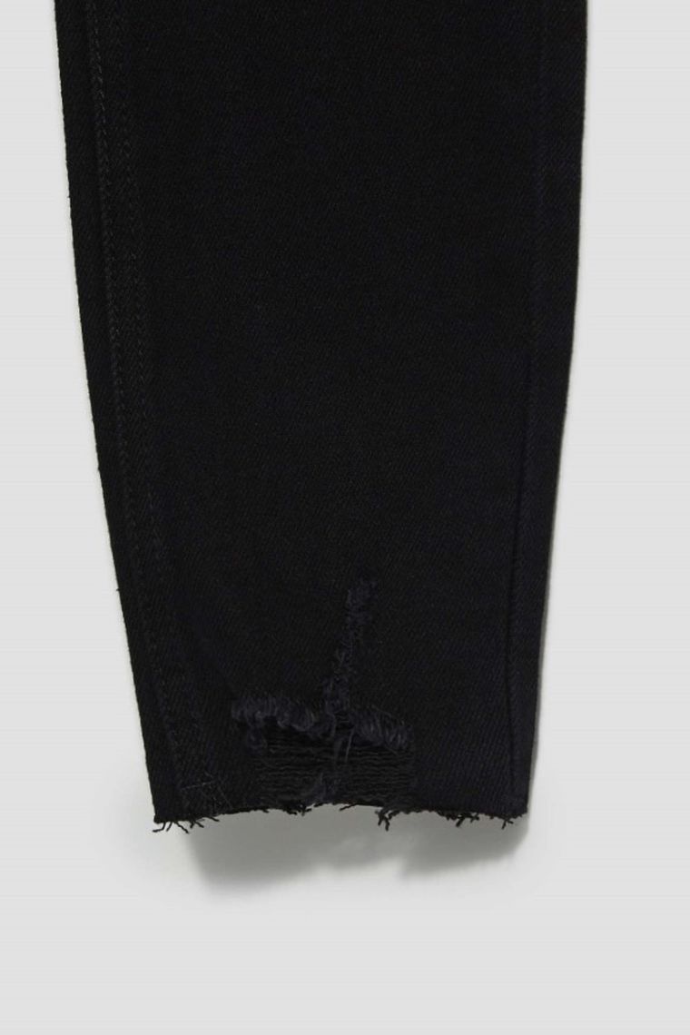 Spodnie jeansowe damskie, czarne, Moodo