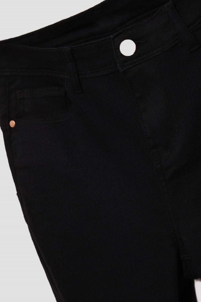 Spodnie jeansowe damskie, czarne, Moodo