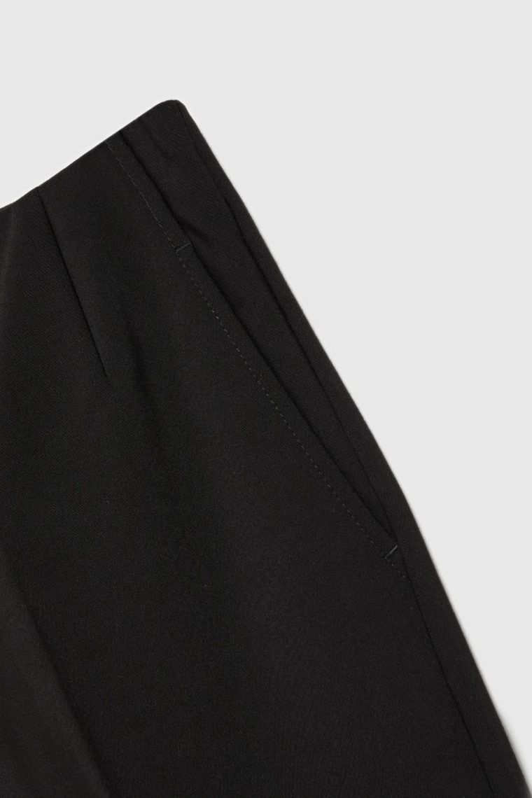 Spodnie materiałowe damskie, czarne, Moodo