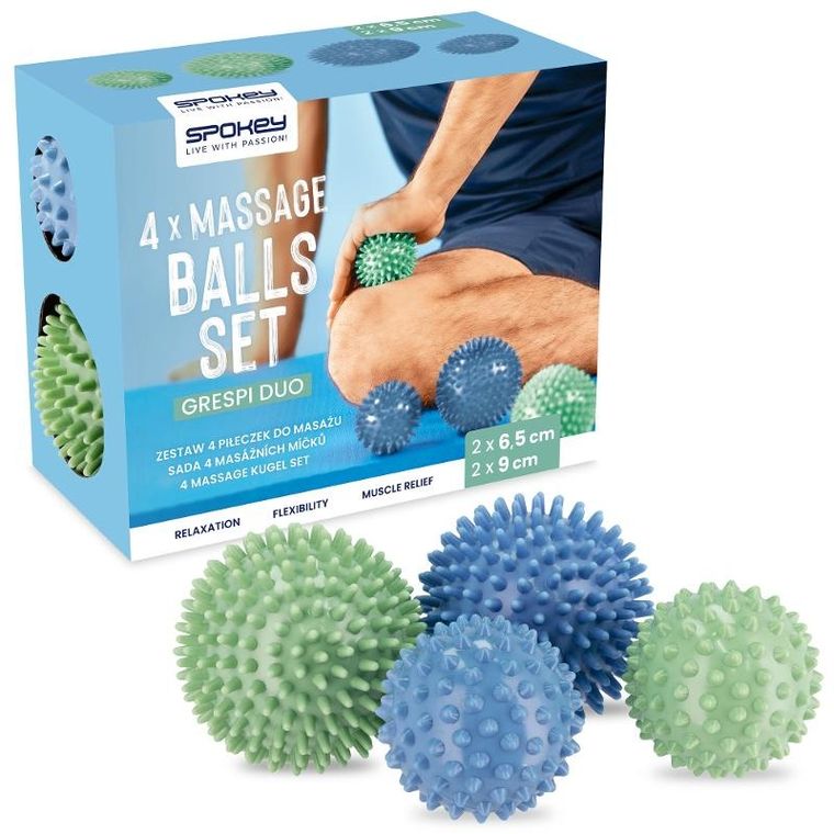 Spokey, Grespi Duo, zestaw piłeczek do masażu, 2-2 szt.