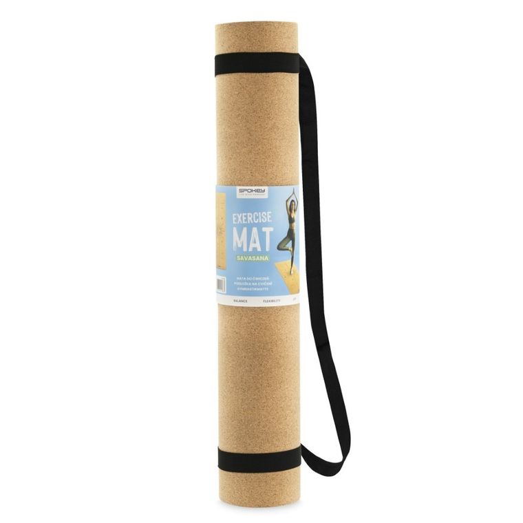 Spokey, Savasana, mata fitnesowa korkowa, 0,4 cm