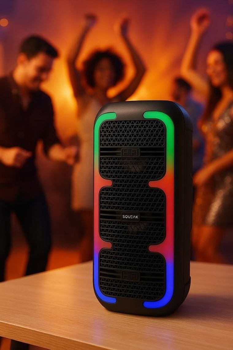 Squeak, BeatOne, głośnik karaoke, bluetooth 5.3, 45W, MICROSD, AUX, USB-C, SQ1009