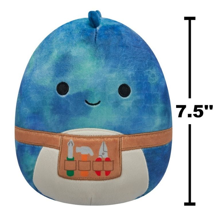 Squishmallows, Damien, niebieski dinozaur, maskotka, 19 cm