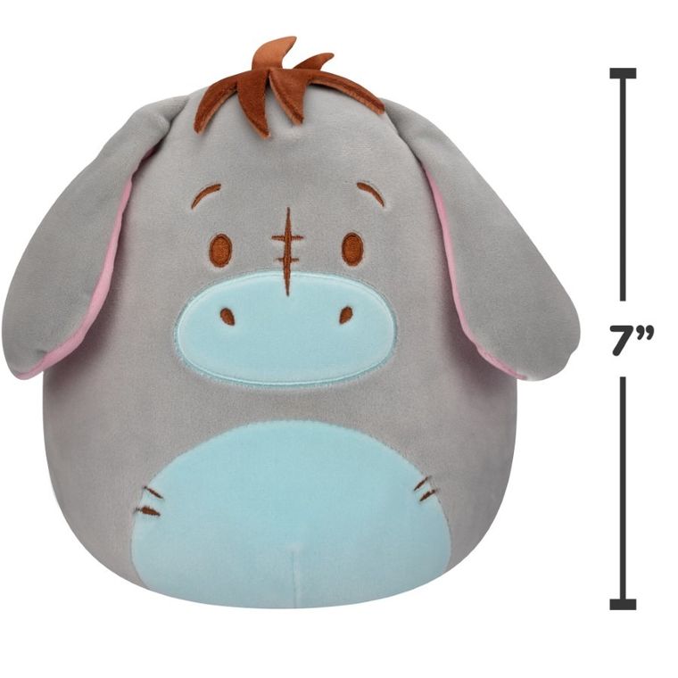 Squishmallows, Disney, Kubuś Puchatek, Kłapouchy, maskotka, 18 cm