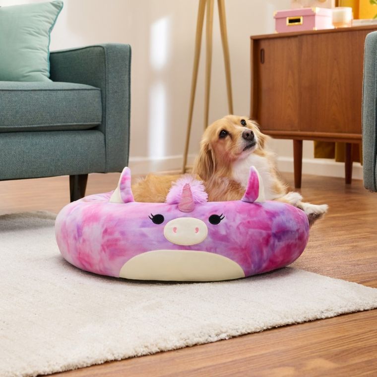 Squishmallows, legowisko dla psa, rozmiar L, 76 cm, Lola the Unicorn