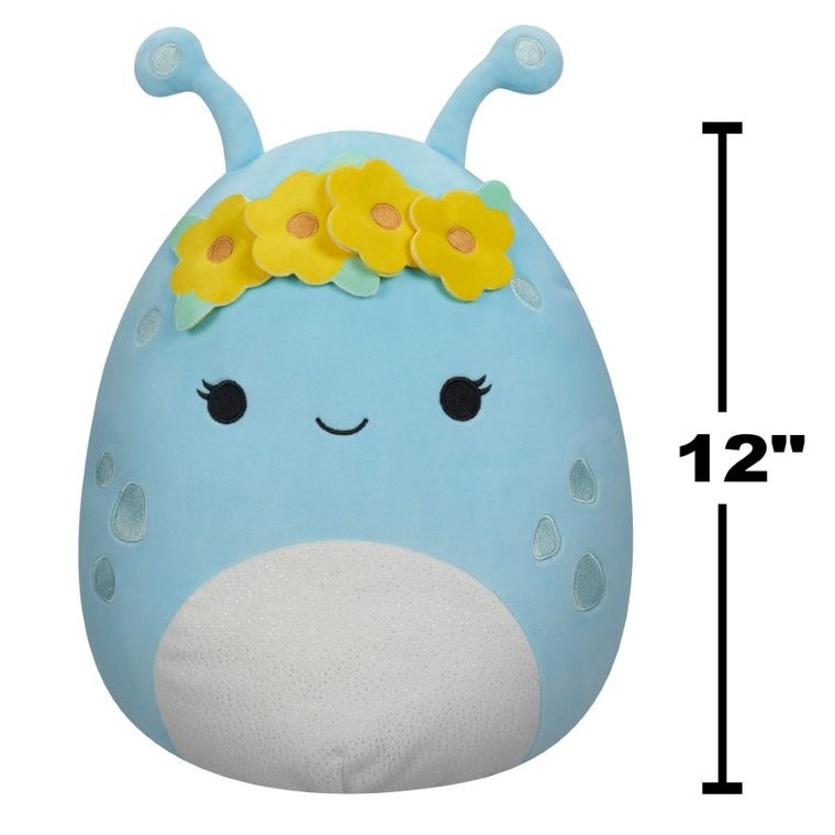Squishmallows, Natnat, Pastel Blue Alien, niebieski ufoludek, maskotka, 30 cm