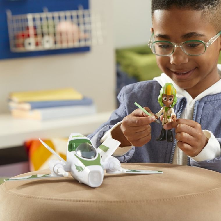 Star Wars, Przygody Młodych Jedi, Kai Brightstar, figurka ze statkiem kosmicznym