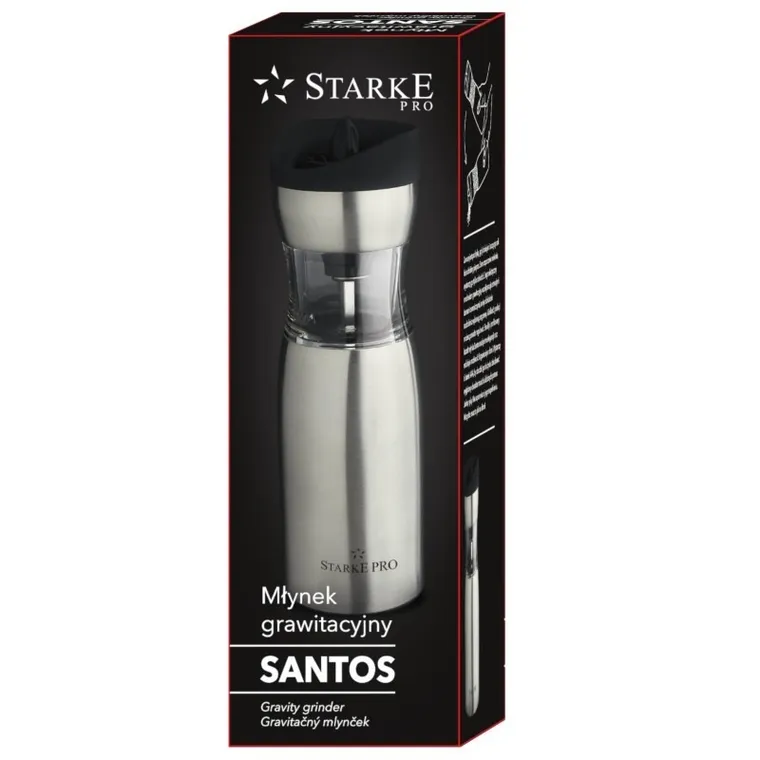 Starke Pro, Santos, młynek do pieprzu i soli, elektryczny grawitacyjny