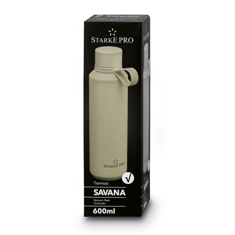 Starke Pro, Savana, butelka termiczna, żółta, 600 ml