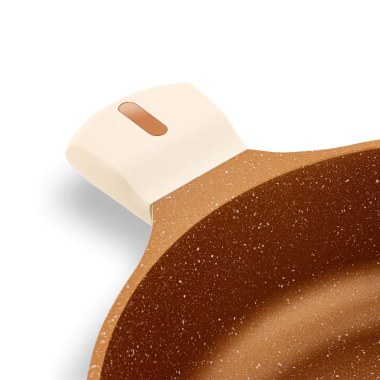 Starke Pro, Texture Creamy, zestaw garnków z pokrywką i patelnia, 10 elementów