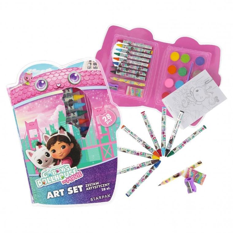 Starpak, Koci Domek Gabi, zestaw artystyczny, 28 elementów