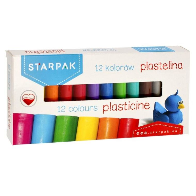 Starpak, plastelina, 12 kolorów