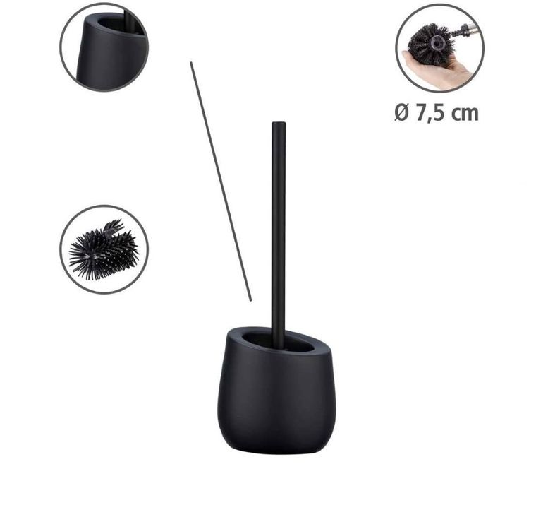 Stojak na szczotkę wc, Badi, czarny