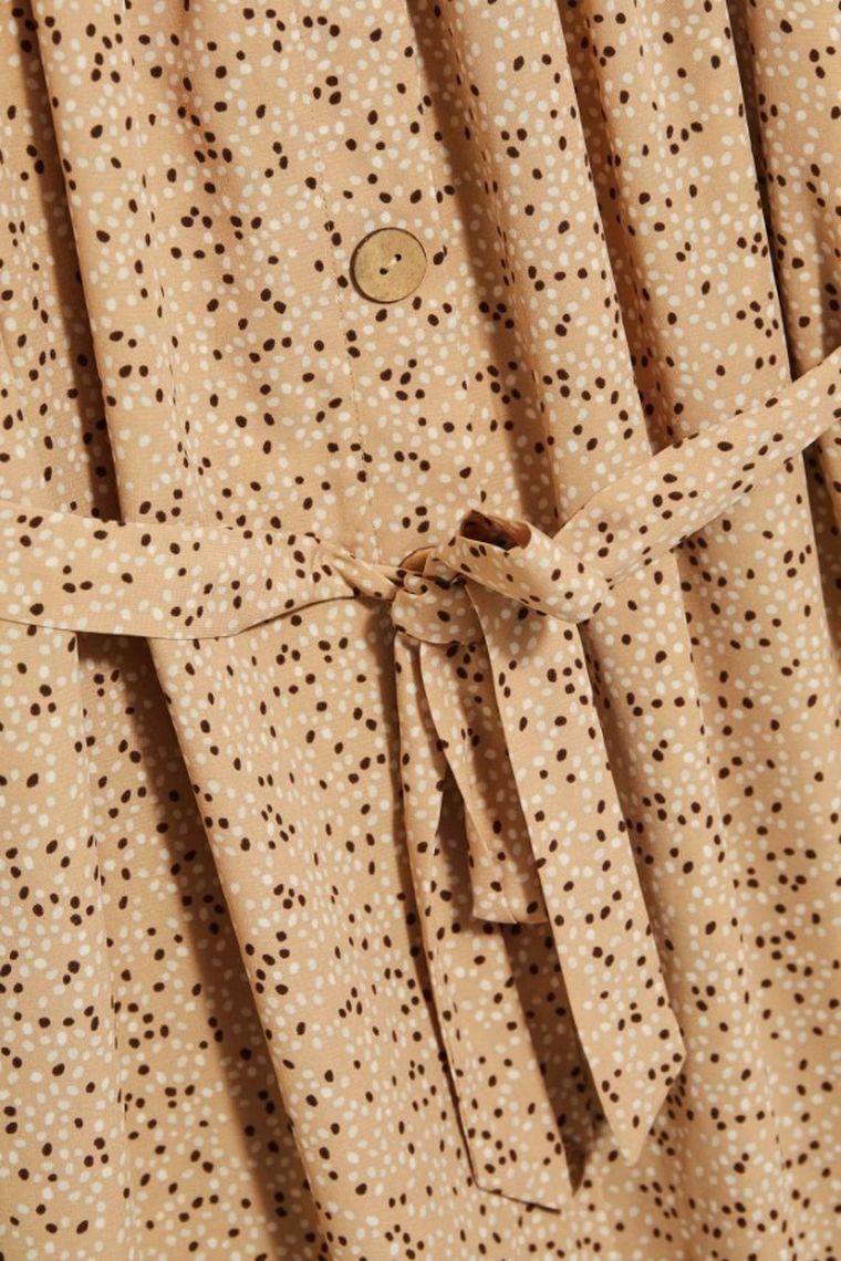 Sukienka damska, beżowa, Moodo