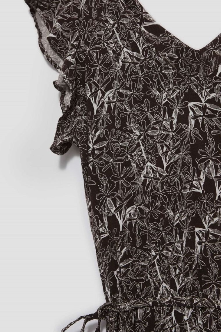 Sukienka damska, brązowa, Moodo