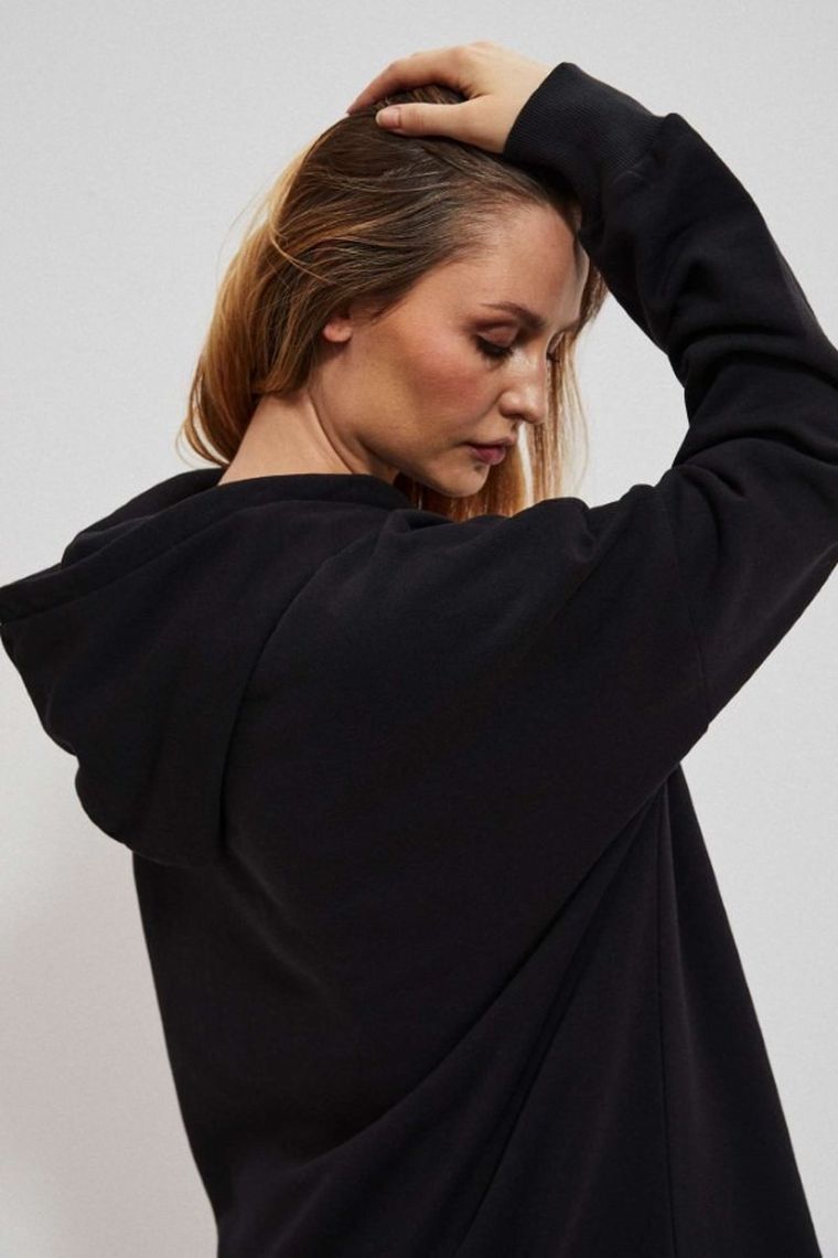 Sukienka damska, czarna, Moodo