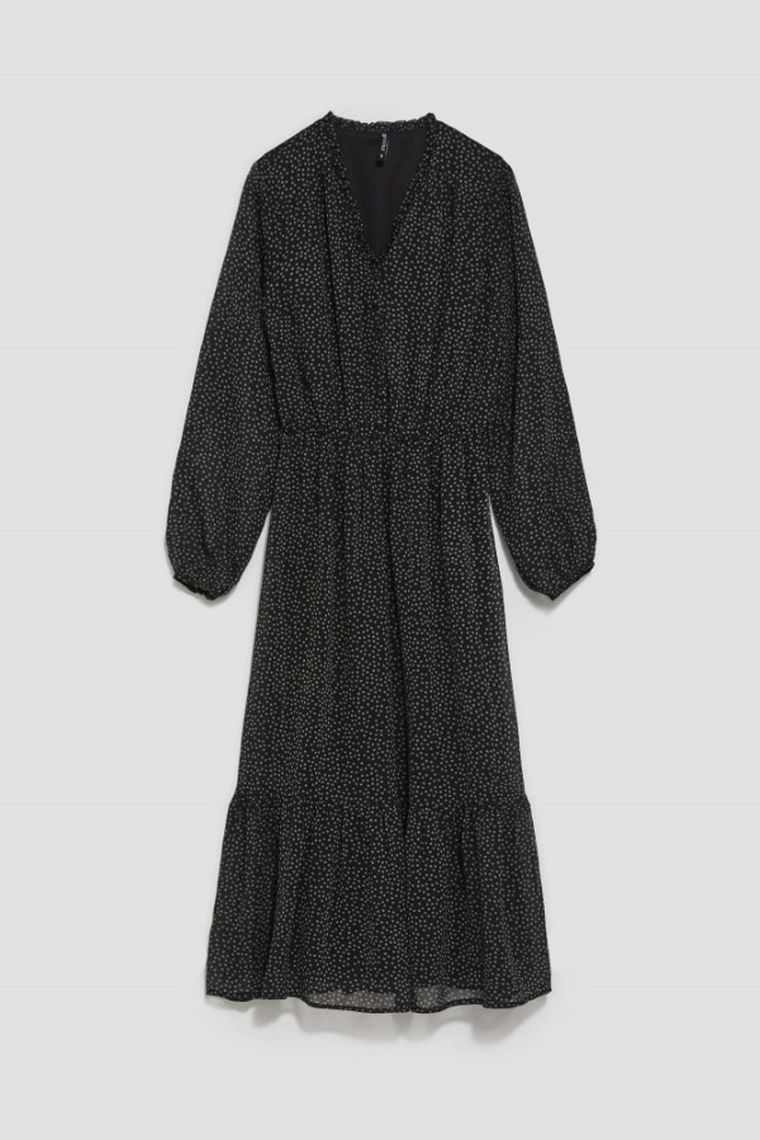 Sukienka damska, czarna, Moodo