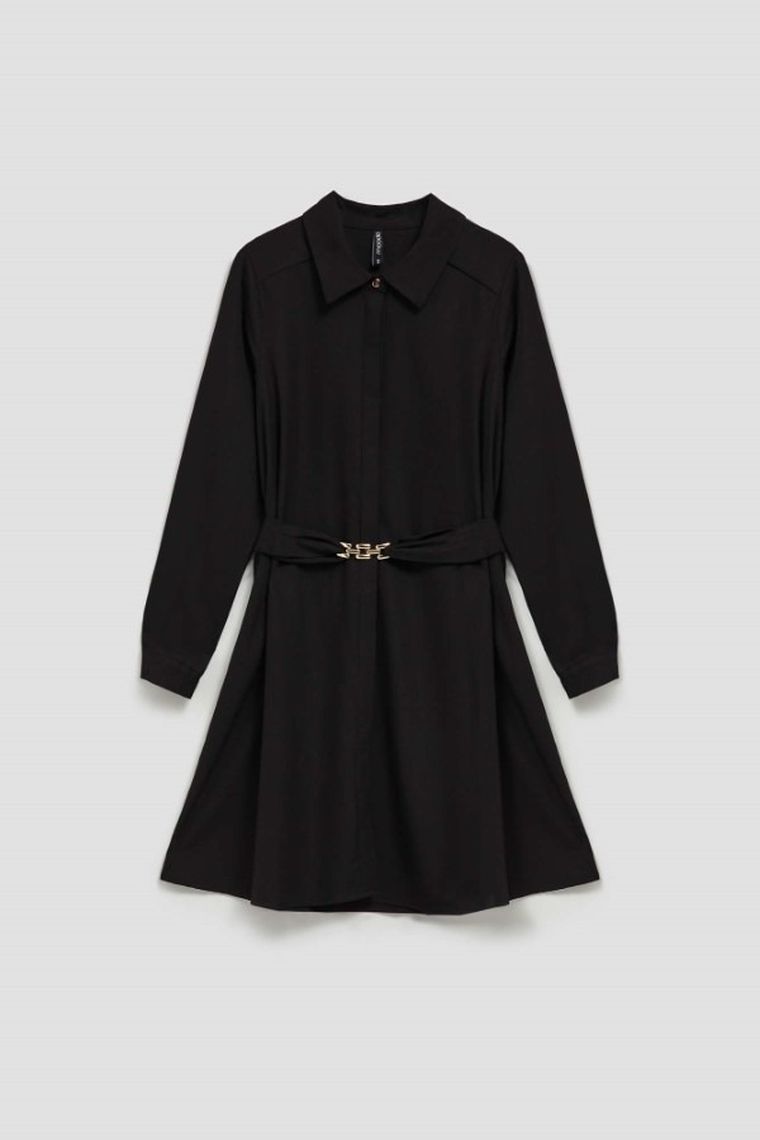 Sukienka damska, czarna, Moodo