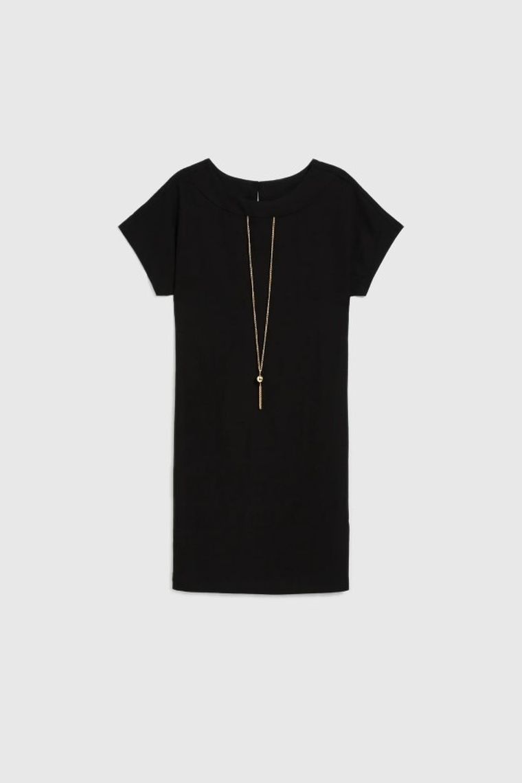 Sukienka damska, czarna, Moodo