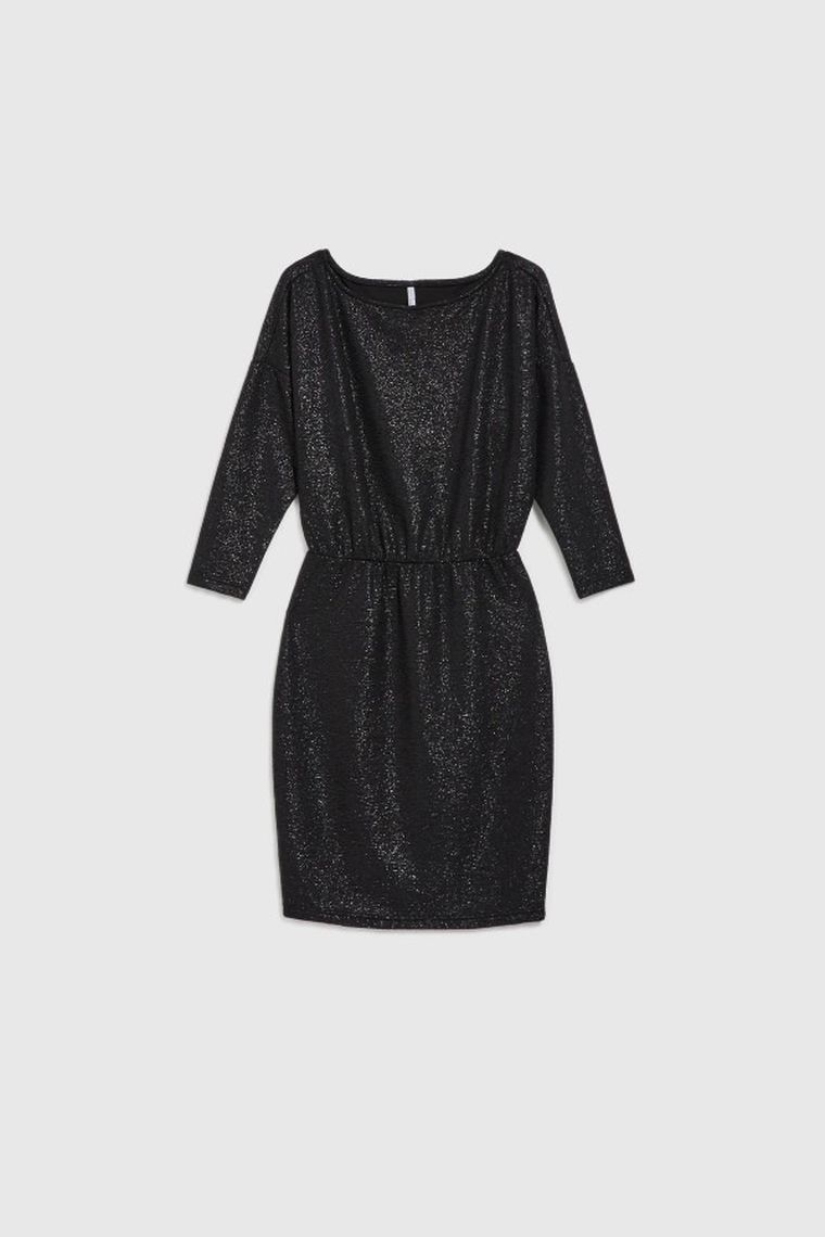 Sukienka damska, czarna, Moodo