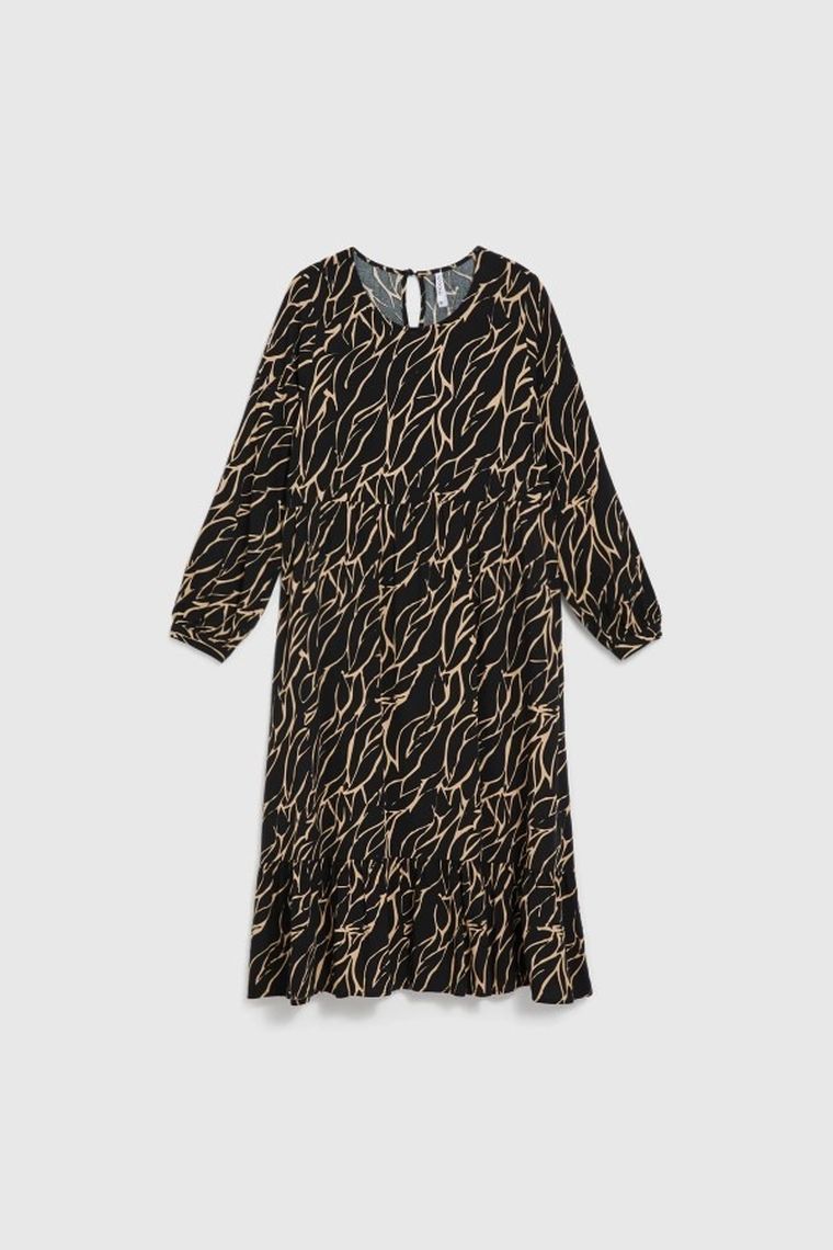 Sukienka damska, czarna, Moodo