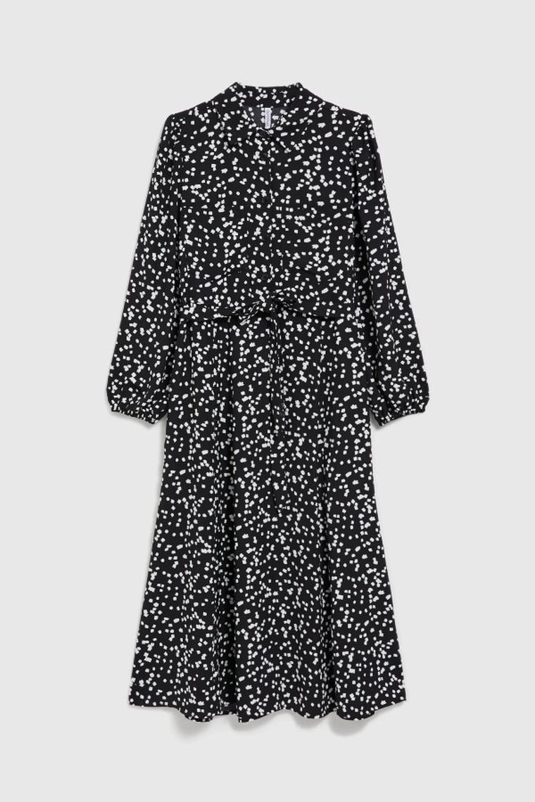 Sukienka damska, czarna, Moodo