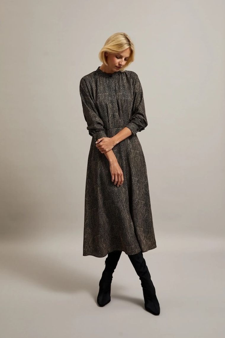 Sukienka damska, czarna, Moodo