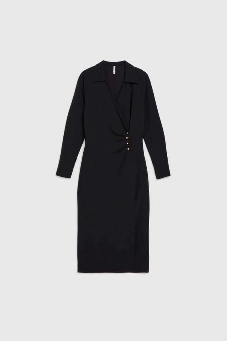 Sukienka damska, czarna, Moodo