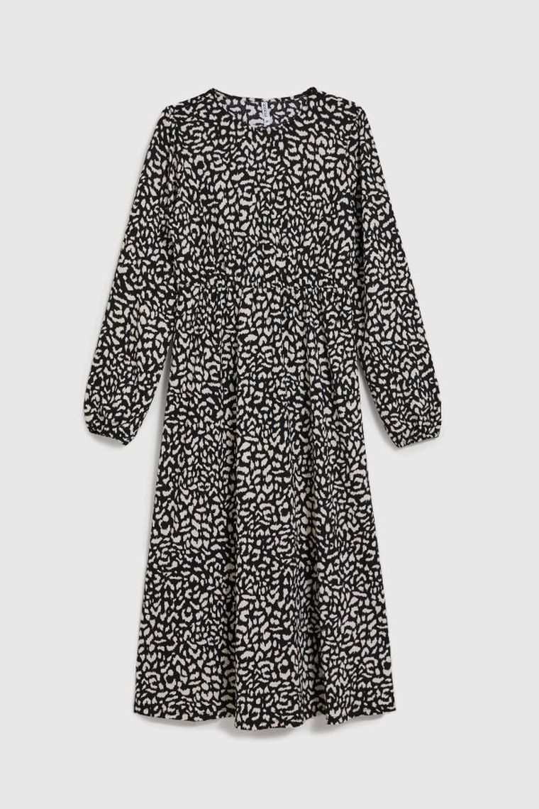 Sukienka damska, czarna, Moodo