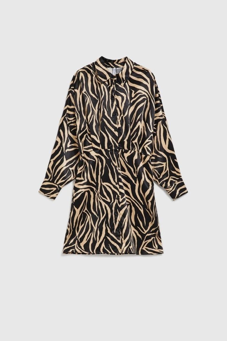 Sukienka damska, czarna, Moodo