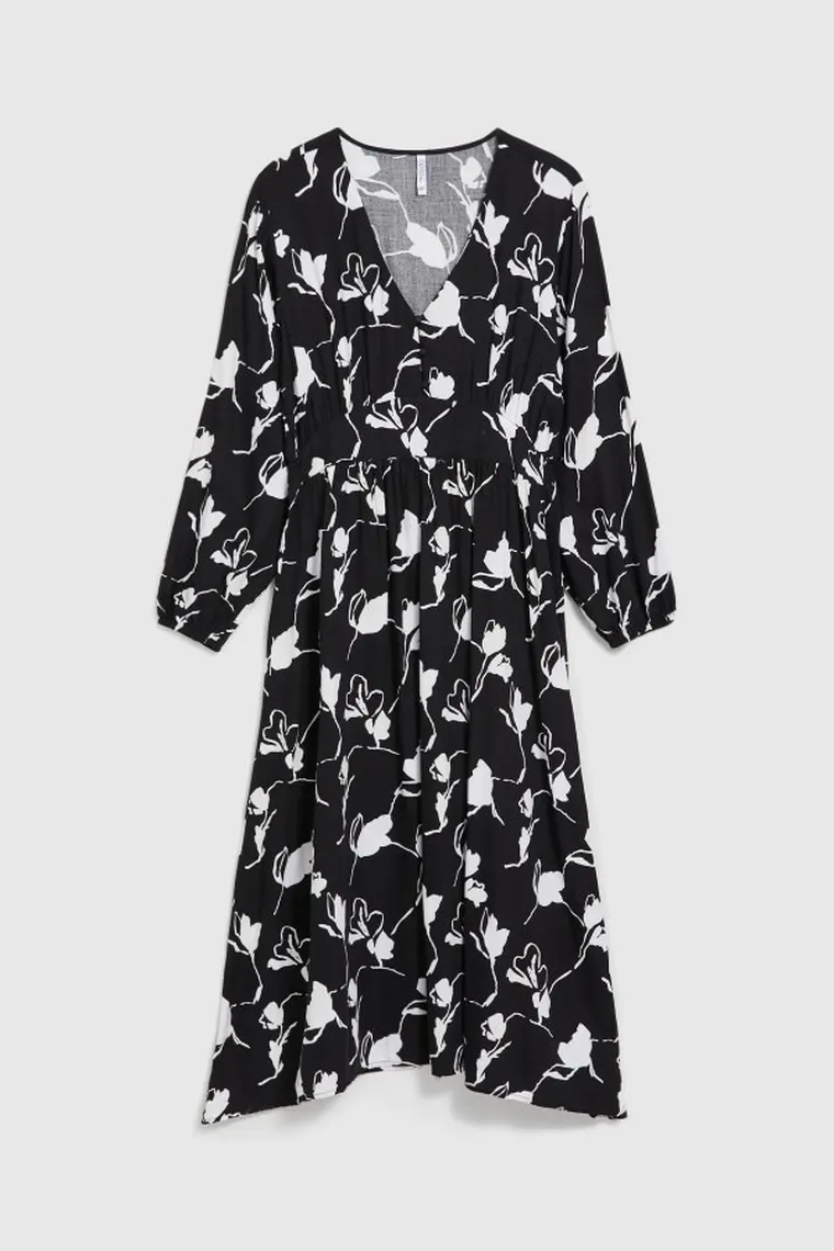 Sukienka damska, czarna, Moodo