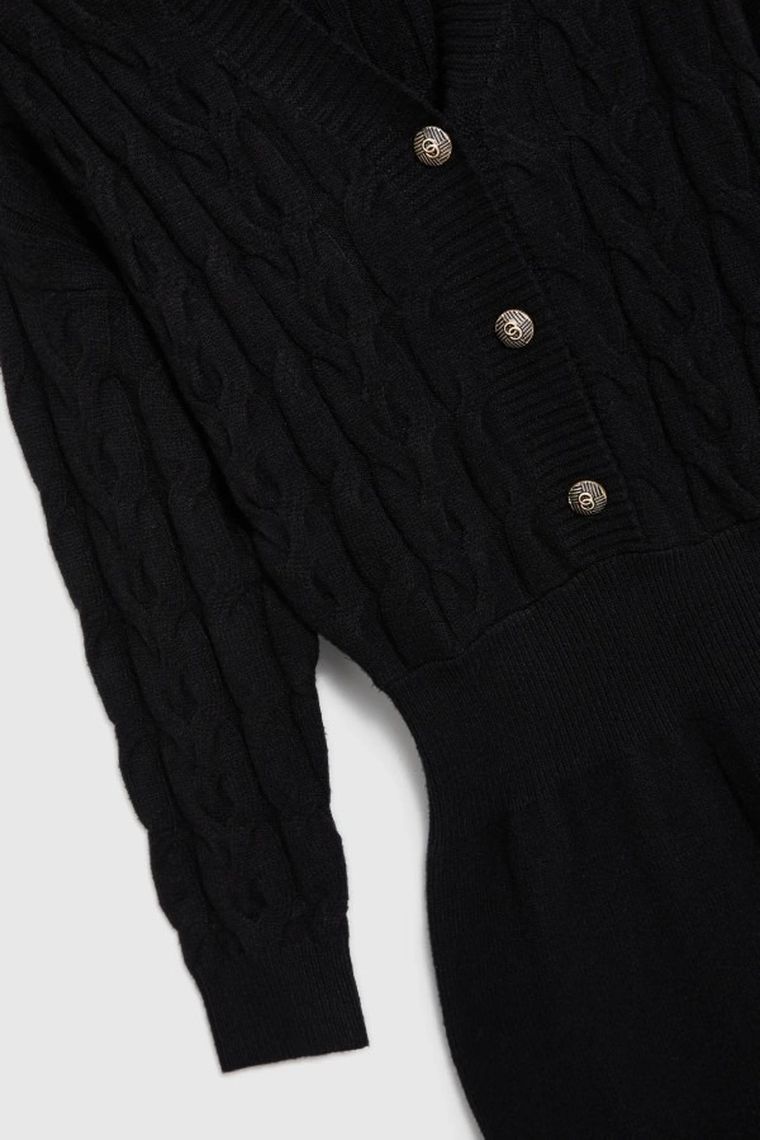 Sukienka damska, czarna, Moodo