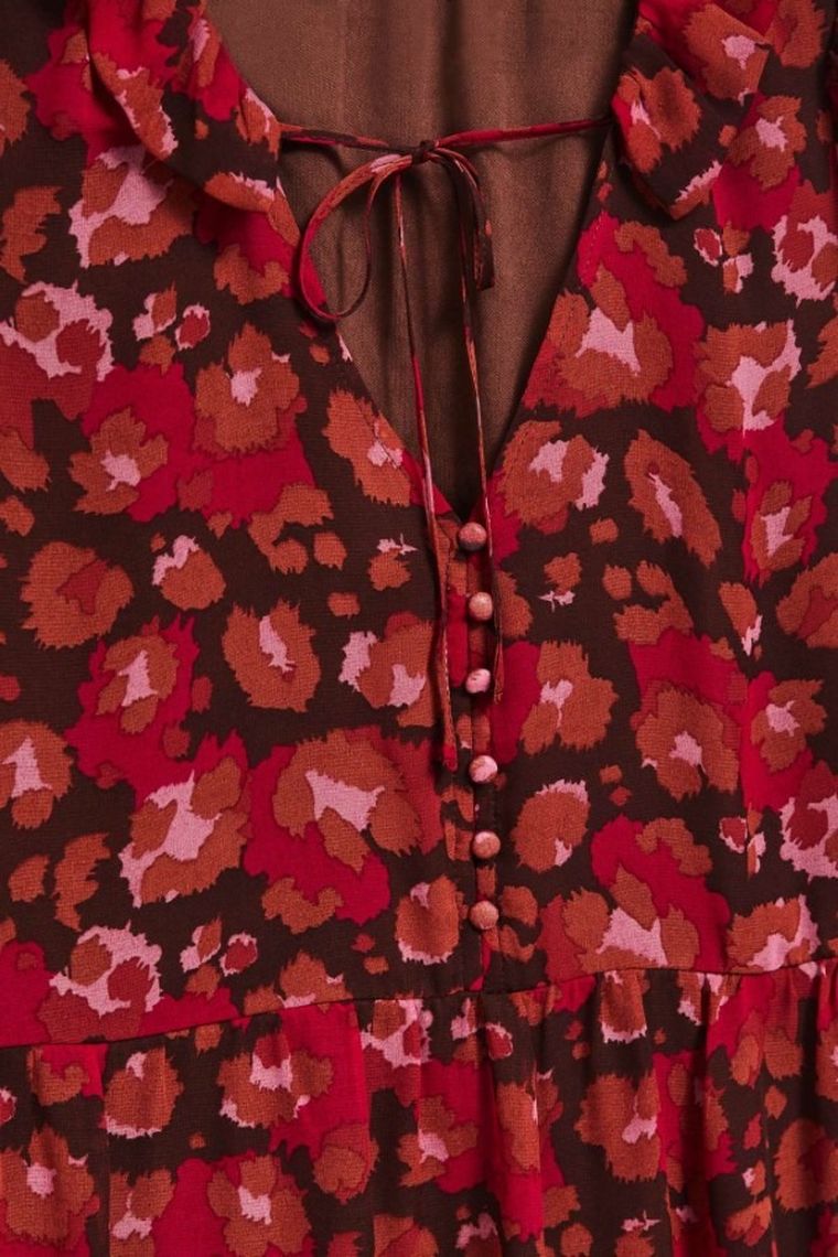 Sukienka damska, czerwona, Moodo