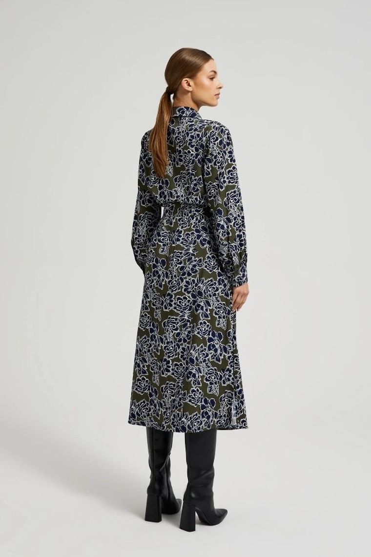 Sukienka damska, khaki, Moodo