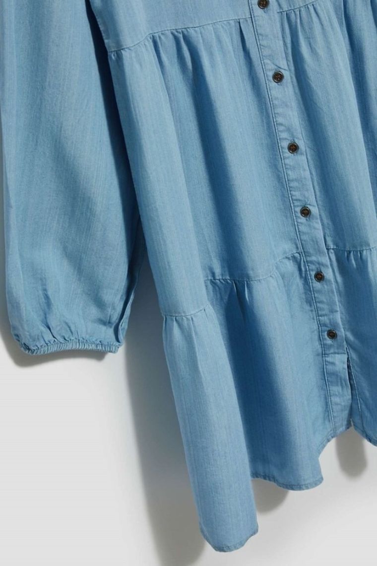 Sukienka damska, niebieska, Moodo