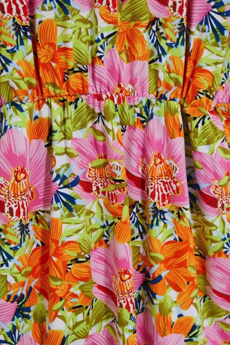 Sukienka damska, pomarańczowa, Moodo