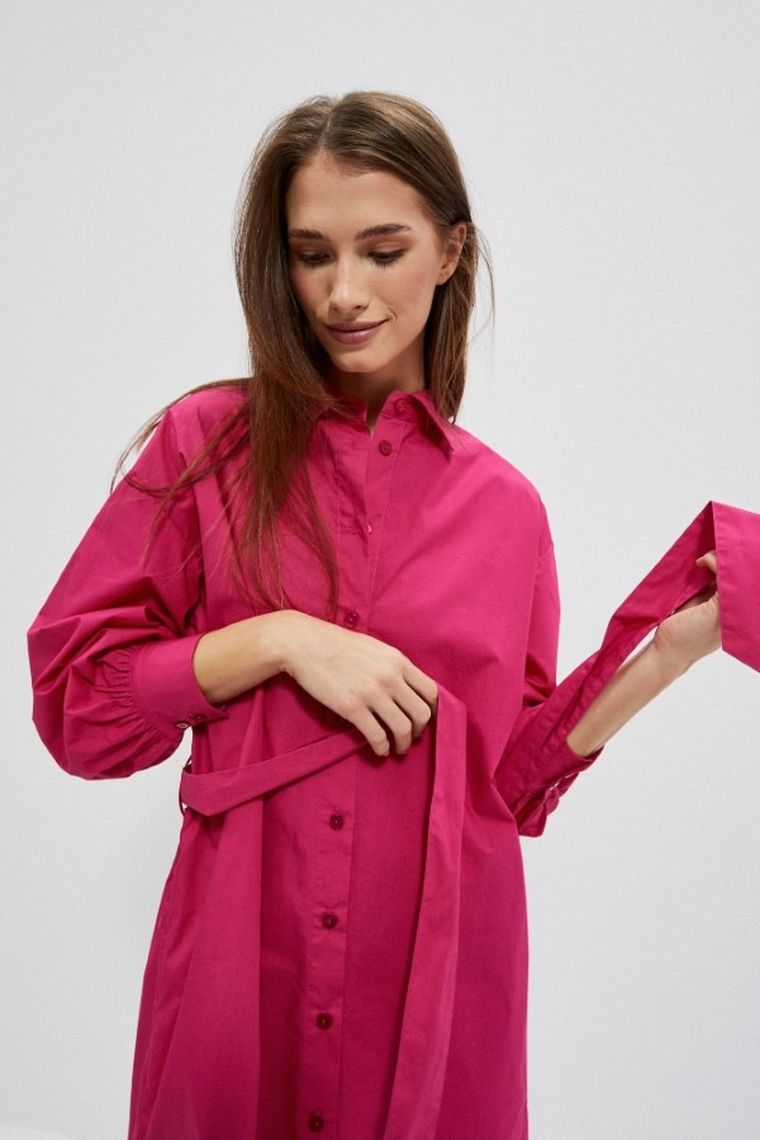 Sukienka damska, różowa, Moodo