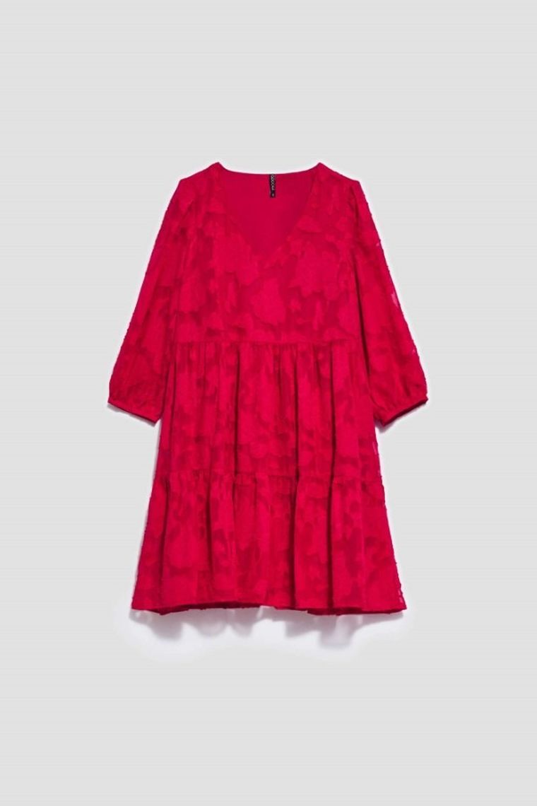 Sukienka damska, różowa, Moodo