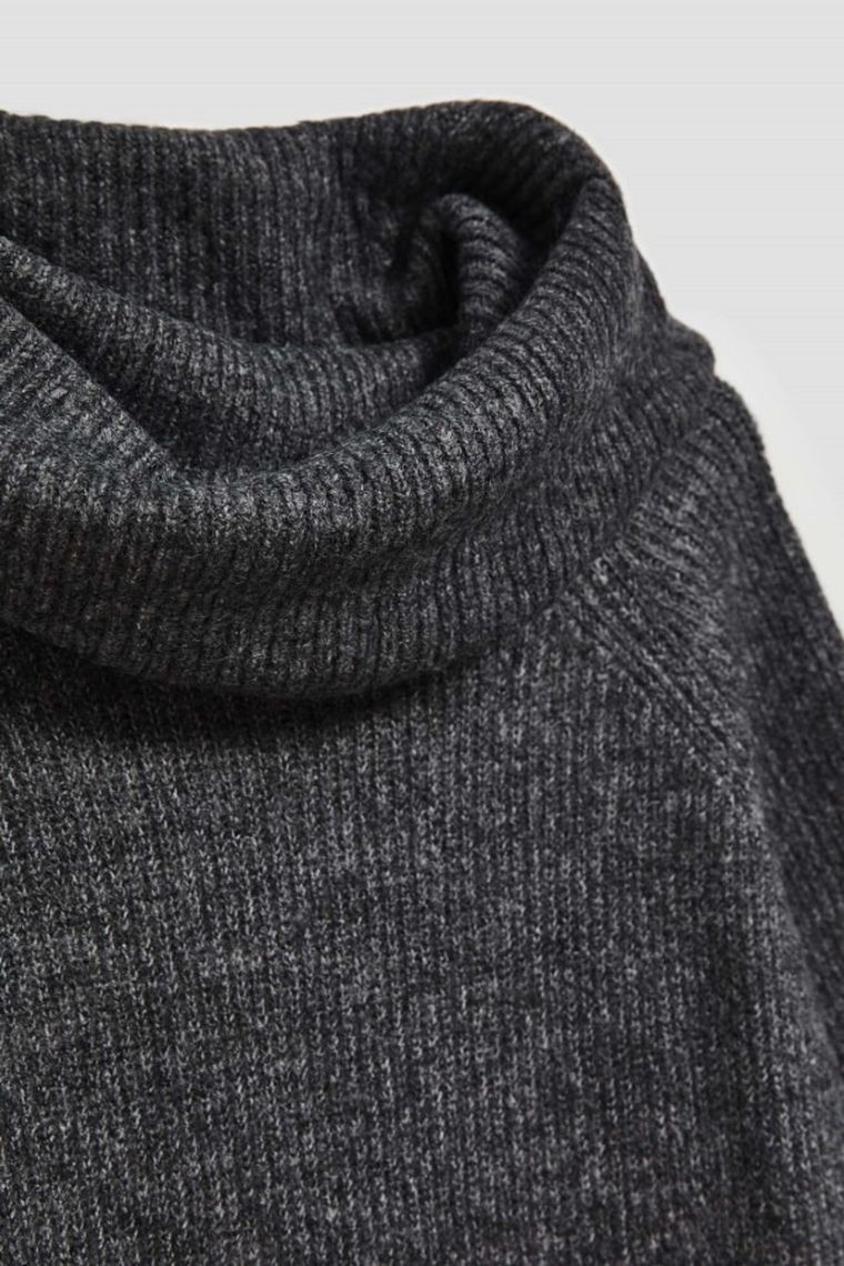 Sukienka damska, szara, Moodo