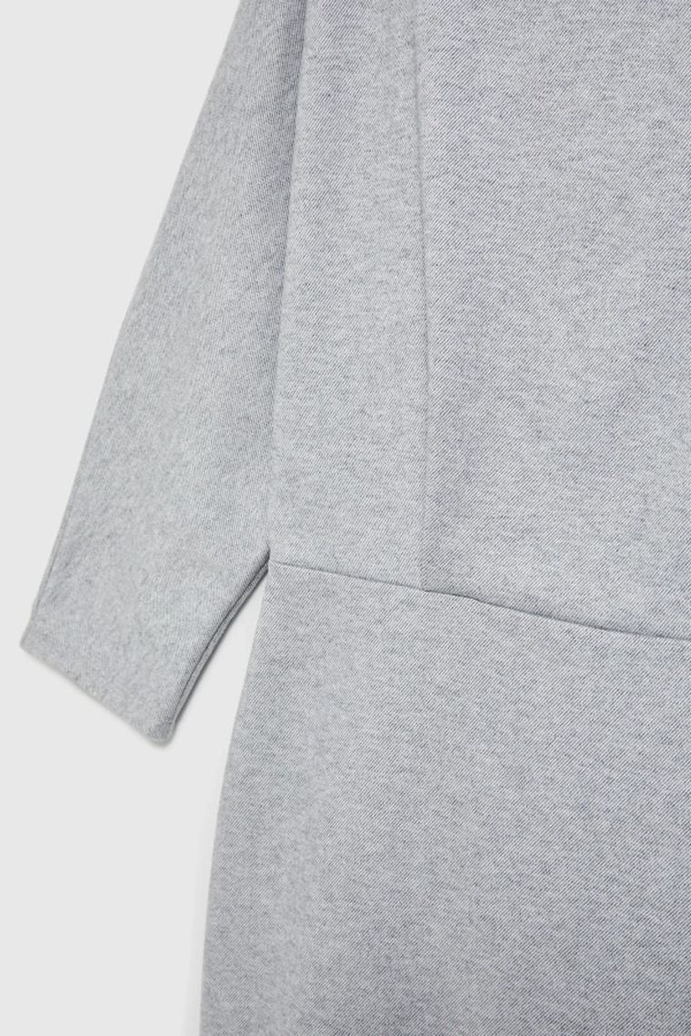 Sukienka damska, szara, Moodo