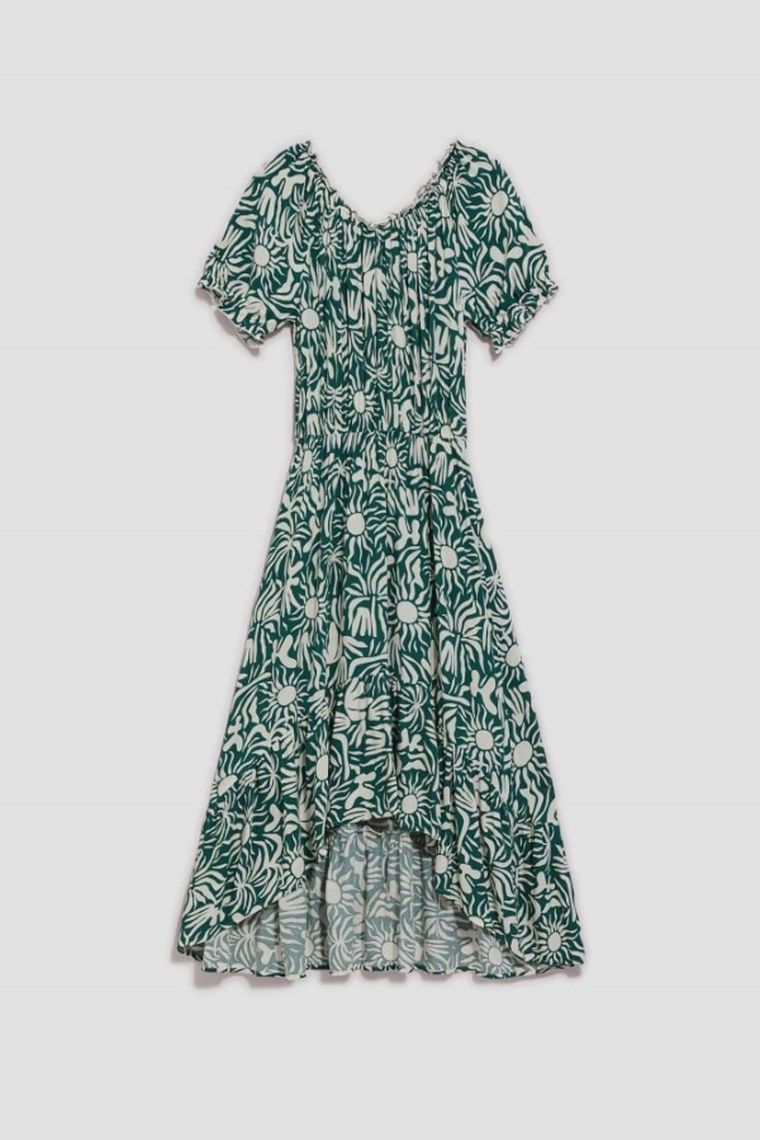 Sukienka damska, zielona, Moodo