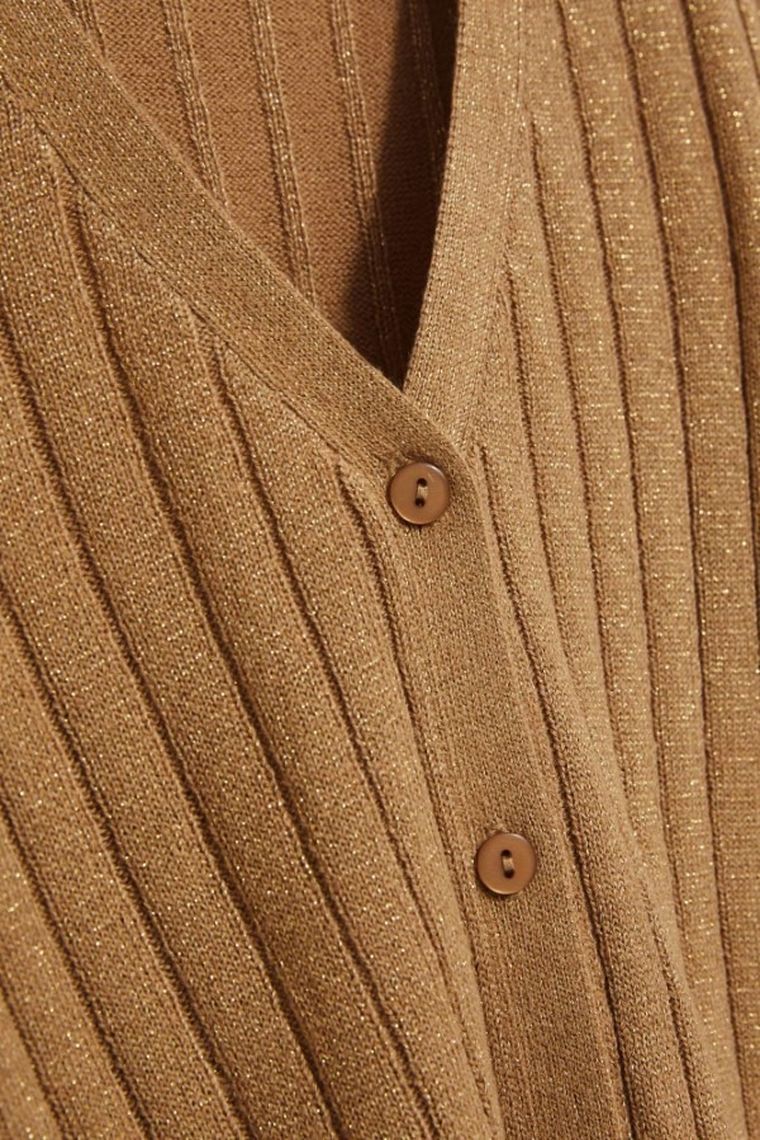 Sweter damski, beżowy, Moodo