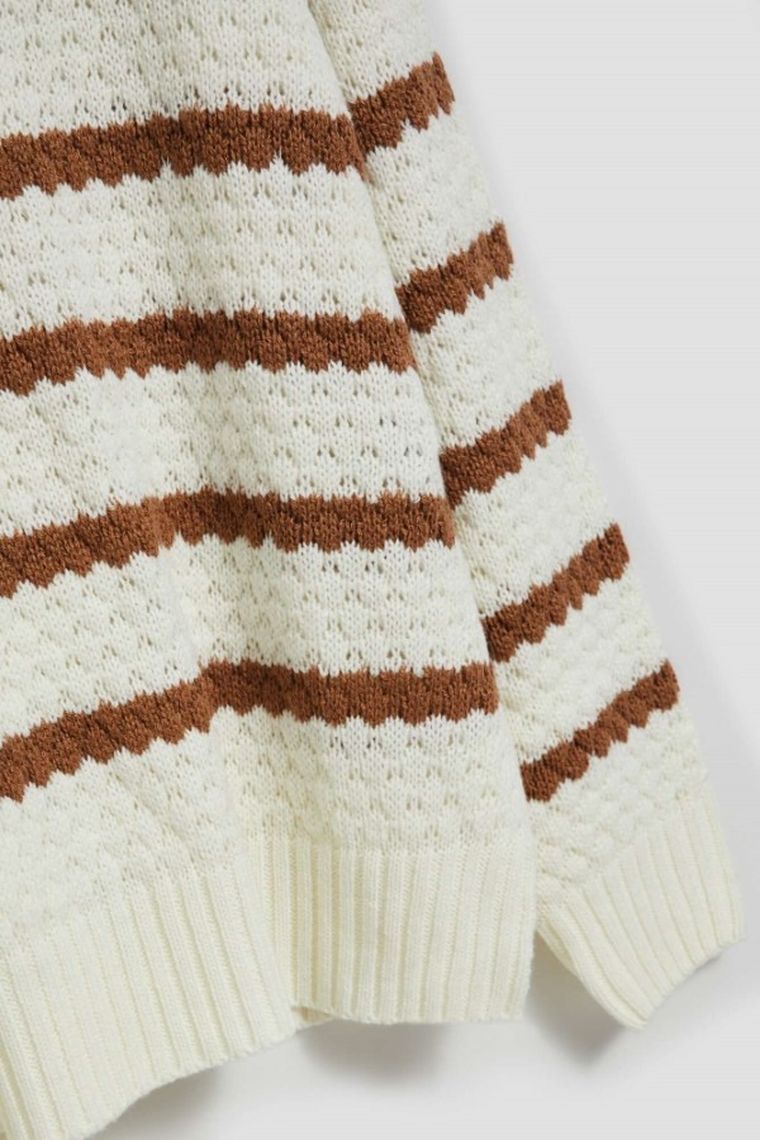 Sweter damski, biały, Moodo