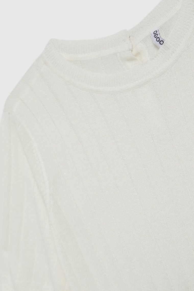 Sweter damski, biały, Moodo