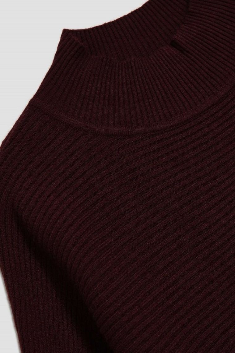 Sweter damski, brązowy, Moodo