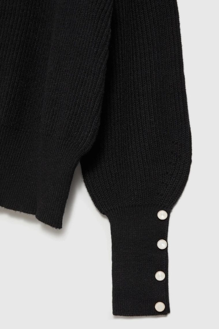 Sweter damski, czarny, Moodo