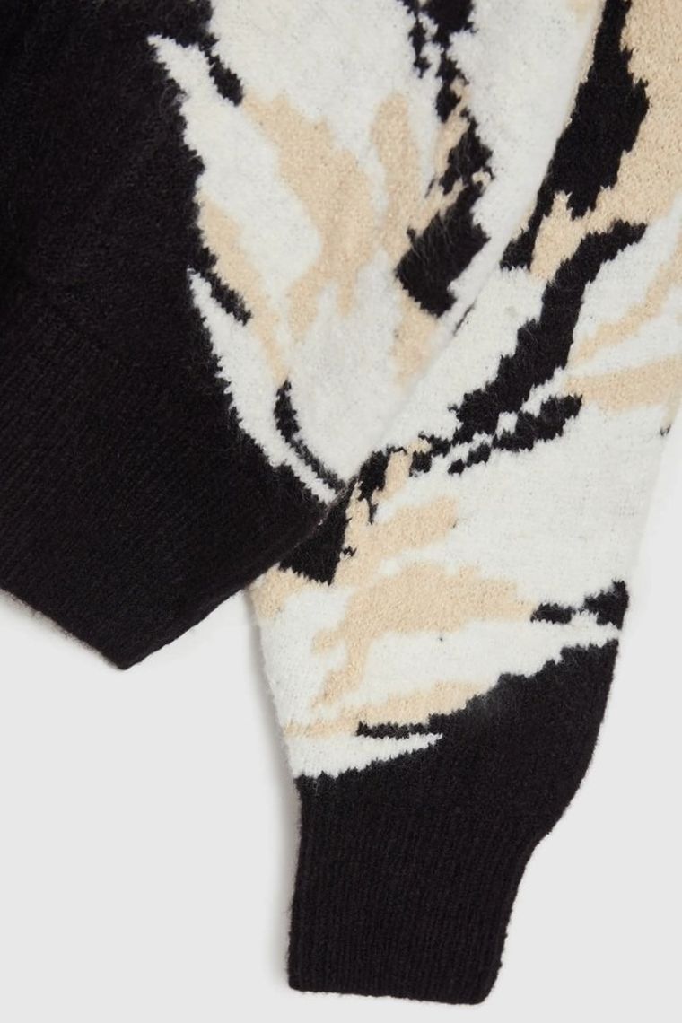 Sweter damski, czarny, Moodo