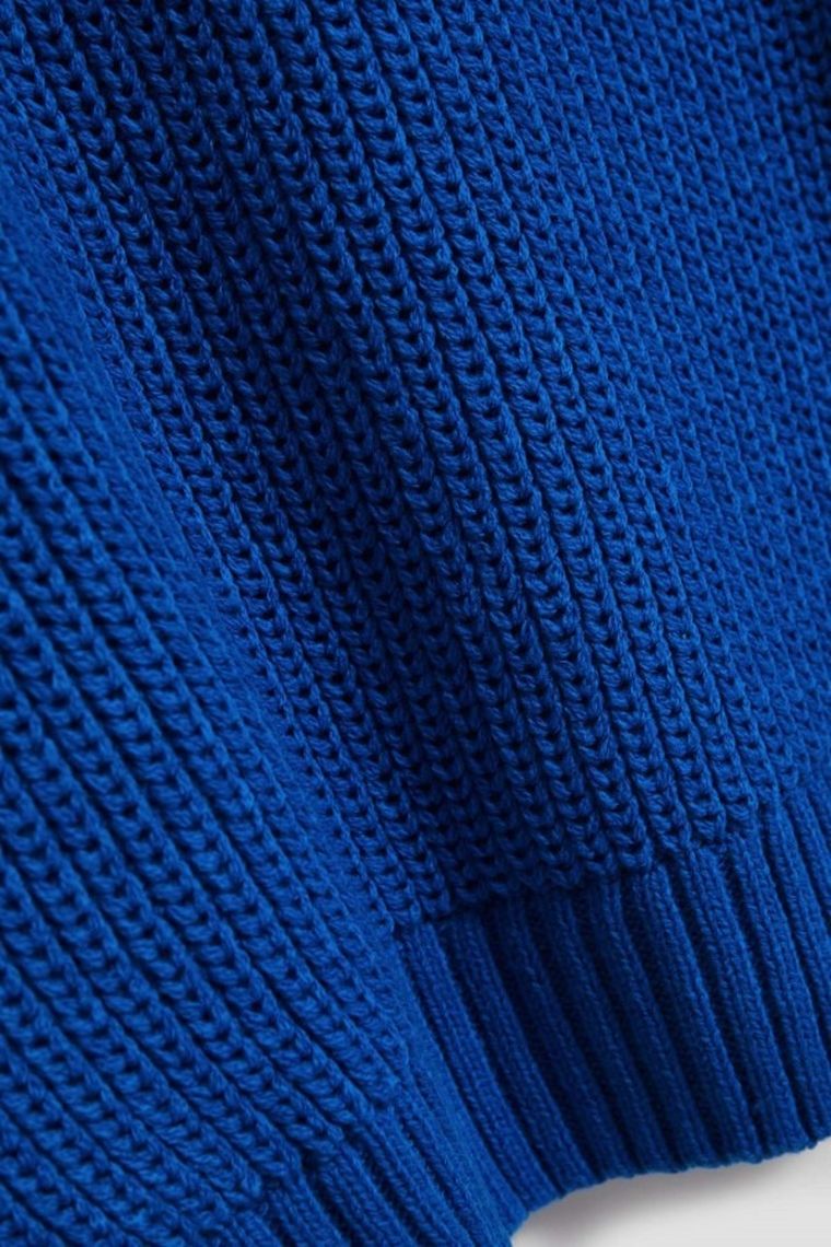 Sweter damski, niebieski, Moodo