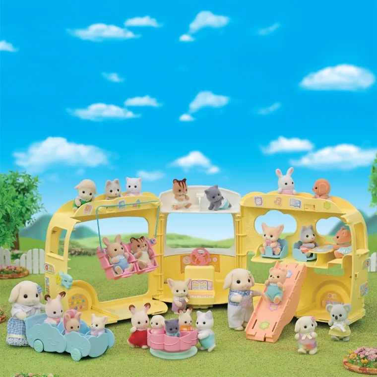 Sylvanian Families, Kolorowy Autobus, rozkładany pojazd, 5744